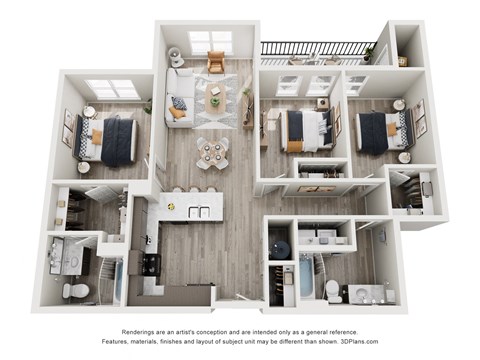 a 1 bedroom floor plan  sierra  2100 sq ft